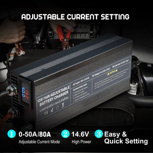 <span class=keywords><strong>Chargeur</strong></span> de <span class=keywords><strong>batterie</strong></span> haute puissance réglable 0-15V 0-50A 60A 85A <span class=keywords><strong>pour</strong></span> batteries LiFePO4, plomb-acide, yachts, voiturettes de golf et véhicules agricoles - Product Image 6