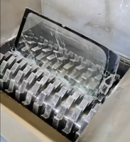 Déchiqueteuse de recyclage de pneus en plastique Prix de la machine Déchiqueteuse à double arbre de ferraille de palettes en bois et de textiles en acier