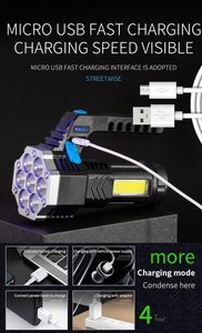 Lampe torche étanche IP55 1000+ Lumens rechargeable par USB pour usage extérieur d'urgence et pêche - Product Image 5