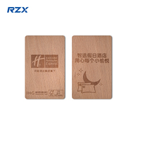 Tarjetas de Madera RFID con Logotipo Grabado Personalizado de 13.56Mhz, Tarjetas de Acceso para Hoteles