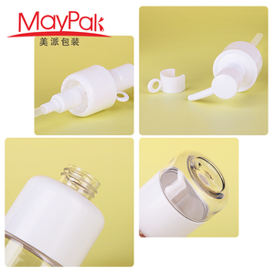 Bouteille de luxe écologique vide en plastique PET 80ml 100ml shampooing revitalisant désinfectant pour les mains bouteille de lotion pour le corps - Product Image 5