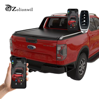 Zolionwil Couvercle de benne à rouleaux rigide rétractable pour camion, couverture de benne à rouleaux électrique pour Ford Ranger 2025 Raptor