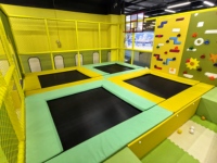 Lit de trampoline commercial de petite taille, aire de jeux intérieure souple pour enfants, ensemble de jeux pour enfants personnalisé avec échelle pour le plaisir en famille