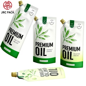 Plastic Liquid Packaging Doypack Olive Oil <b>Stand</b> up Oblique <b>Drink</b> Bag Spout Pouch with PET+NY+PE Material for Oil - Product Image 2