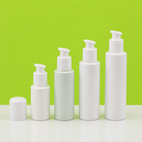 Flacon pompe cosmétique en plastique PET de 150 ml, étiquette privée personnalisée, flacon de lotion pour le corps, flacon de toner pour le visage, emballage de nettoyant avec bouchon