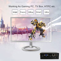 Mini PC de poche pas cher avec processeur I3-7167U, affichage HD + VGA, 8 Go de DDR3, Windows 10, fonctionne comme bureau, boîte TV, HTPC, ordinateur de poche