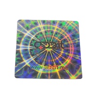 Pegatina de PVC con holograma personalizada, pegatina con logotipo a prueba de manipulaciones, etiqueta adhesiva con luz reflectante personalizada