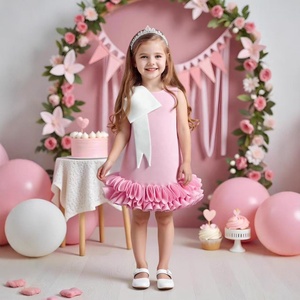 Vestidos de Verano Populares para Niñas de Talla Pequeña y Mediana, Hasta la Rodilla, con Falda en Línea A y Estilo Princesa Elegante - Product Image 5