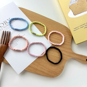 Attache de cheveux tressée en nylon, haute élasticité, cercle torsadé, usage quotidien, accessoire de coiffure - Product Image 3