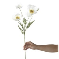 Bouquet de coquelicots en soie, fleurs artificielles haut de gamme, technique de flocage réaliste, décorations pour arrangements et centres de table