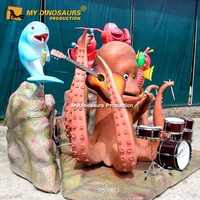 Accessoires musicaux animatroniques personnalisables pour intérieur/extérieur, pour parcs d'aventure et centres commerciaux