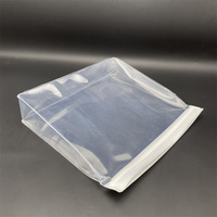 Pochette d'emballage en plastique transparent avec logo d'entreprise d'impression personnalisée Sac fourre-tout en plastique PVC givré mat transparent