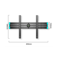 Support TV mince fixe de capacité de charge de 100kg Support de montage mural TV robuste pour écran plat de 40 à 100 pouces