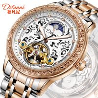 Montre mécanique automatique authentique pour homme, étanche, lumineuse, avec tourbillon Express Live Explosions