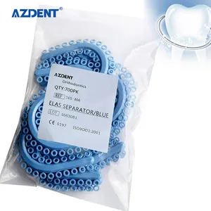 AZDENT S Shape Blue Color Dental Orthodontic Elastic Separator