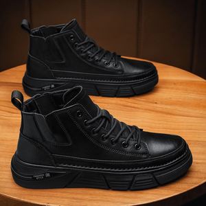 Men's Retro <b>Hiking</b> Shoes Comfort Wear-Resistant Soft Non-Slip Outdoor Labor Protection <b>Boots</b> Zip Closure Summer Height - Product Image 2