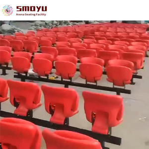 Sièges de banc de stade de football en aluminium, design peu encombrant, montage au sol/surélevé, centre sportif intérieur, service OEM personnalisé - Product Image 6