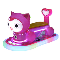 Voitures tamponneuses électriques manèges au parc d'attractions extérieur et intérieur enfants et adultes Dodgem alimenté par batterie adorable tour de chat