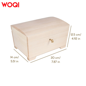 WOQI toptan fabrika doğrudan ucuz el yapımı ahşap hazine göğüs kutusu ile anahtar mükemmel doğum günü hediyesi annen için, eşi - Product Image 2