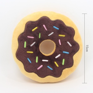 Pet Chew Plush Donut Play Pet <strong>Dog</strong> <strong>Toy</strong> Puppy Tugging Squeaker Sound <strong>Toy</strong> - Product Image 3