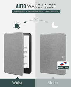 MoKo Thin Lightweight Denim Case Premium Fabric PU Funda protectora plegable para <span class=keywords><strong>Amazon</strong></span> <span class=keywords><strong>Kindle</strong></span> Paperwhite 12th Gen 7 "2024 - Product Image 5