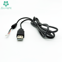 Kabel Konektor USB Custom tipe A ke JST PH XH GH SH EH 2 3 4 5 Pin untuk PCB, Kabel USB ke JST, Kabel 4 Pin
