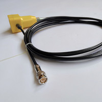 Géophone simple 4,5 Hz vertical avec connecteur mâle BNC, câble coaxial blindé, géophone sismique 4,5 Hz en chaîne