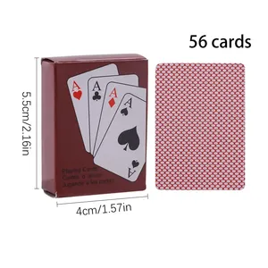 Cartes de poker miniatures format poche en papier unisexe pour fêtes, mariages, événements d'entreprise, voyages quotidiens, jeux de divertissement - Product Image 3