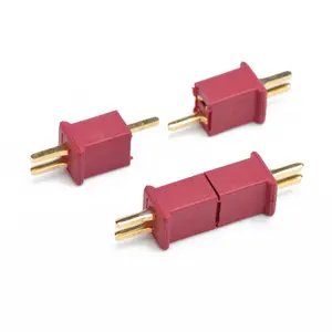 gold small mini T plug-in model T male & female connector AMASS red brown 10A-20A banana plug connector