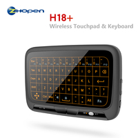 Miniteclado inalámbrico H18, Air Fly Mouse retroiluminado, 2,4G, Touchpad completo, retroiluminación, 2,4 ghz, Usb de escritorio, superventas