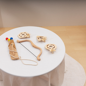 Jeu de sport de tir d'intérieur pour enfants en <span class=keywords><strong>bois</strong></span> Coordination œil-main ensemble d'<span class=keywords><strong>arc</strong></span> et de flèches jouets pour enfants - Product Image 2