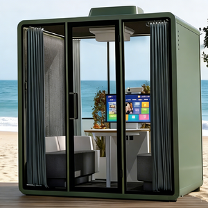 Bureau <span class=keywords><strong>de</strong></span> jardin design moderne, cabane <span class=keywords><strong>de</strong></span> bureau extérieure personnalisée, cabines <span class=keywords><strong>de</strong></span> bureau préfabriquées, maisons miniatures dans le jardin. - Product Image 3