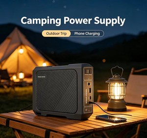 Station d'alimentation portable 100W jaune MPPT, batterie lithium-ion 220V pour extérieur, alimentation solaire à onde sinusoïdale pure, stockage d'énergie - Product Image 1