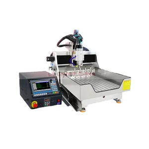 LY 6040-ATC Square Rail CNC Engraving Carving Machine Automatic Tool Change ATC ISO20 2.2KW Spindle 5pcs Tool Magazine 220V