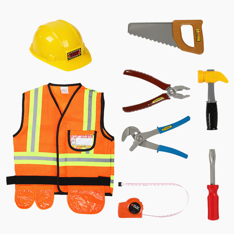 Фестиваль Косплей Подержанный мальчик инженер дети пластиковый обучающий мастерский инструмент игрушки для подарков