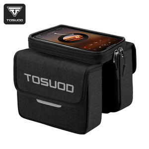 Bolsa para Tubo Superior de Bicicleta TOSUOD 2L de Doble Lado con Acceso Directo, Pantalla Táctil para Teléfono de 17 Pulgadas, Ligera, Duradera, con Cierre para Ciclismo - Product Image 1
