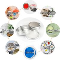 Petite boîte en métal aluminium pour cosmétiques, cire, bijoux, emballage 10ml 20ml 30ml, logo personnalisé, faible MOQ, fourniture directe usine