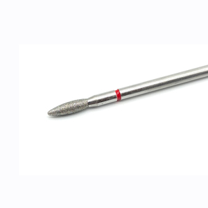 Fraise diamantée en forme de flamme de 2,5 mm (3/32 pouces) pour manucure, fraise de sécurité pour cuticules, pour salon de manucure, fraise diamantée pour perceuse à ongles électrique - Product Image 3