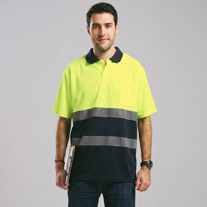 Camiseta de Seguridad Reflectante de Alta Visibilidad, Transpirable, Personalizada, de Poliéster/Algodón, Unisex, para Trabajo de Construcción, Resistente al Calor, de Clush Industries - Product Image 1