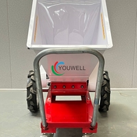 Broyeur d'aliments pour animaux multifonctionnel Hachoir à fourrage Coupe-paille Capacité 500-1000 kg/h Moteur 3kw pour ferme d'ensilage de foin