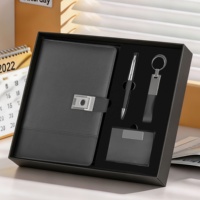 Coffret Cadeau de Luxe Personnalisé avec Logo, Carnet à Verrouillage par Empreinte Digitale, Stylo, Boîte Promotionnelle d'Entreprise Exécutive en Gros