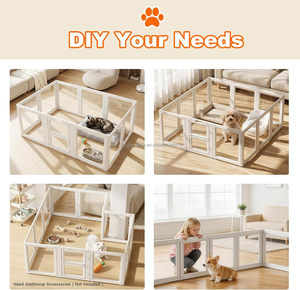 Kandang Anjing Akrilik untuk Dalam Ruangan, Aman, Kandang Latihan Premium untuk Anjing di Apartemen/Rumah, Pasokan dari Produsen - Product Image 4