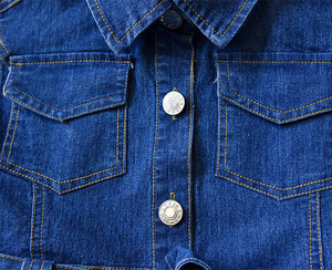 Venta al por Mayor con Envío Gratuito, Chaleco Vaquero Azul para Niñas, Vestido sin Mangas para Niñas, Compras en Línea en Tailandia - Product Image 4