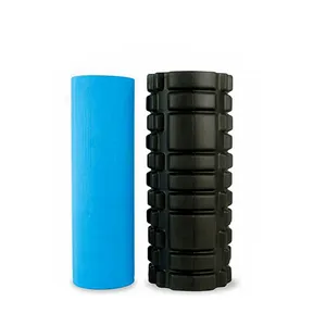 2 in 1 Foam Roller Yoga Sets Includes Hollow Core Massage Roller Muscle Roller Stick Stretching Strap And Massage Foot Ball