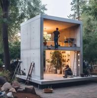 Bâtiment Modulaire Conteneur Haut de Gamme Moderne Élégant Respirant Imperméable Ignifuge Installation Rapide Supermarché Personnalisé