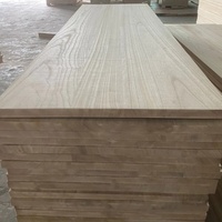 Paneles de madera blanda de 4x8 pies, tableros de madera Pawlonia pegados con borde, tablón de madera maciza para muebles y paneles de pared