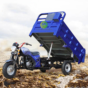 Motocyclette à trois roues à moteur essence fabriquée en Chine, refroidie par eau et par air, tricycle mobile de transport de marchandises à essence. - Product Image 6