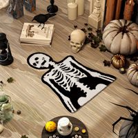 Tapis graphique amusant, tapis moderne à motif de dessin animé, tapis de sol doux antidérapant, lavable en machine, pour chambre à coucher, salle de bain, salon