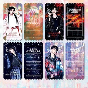 <span class=keywords><strong>2023</strong></span> nouvelle conception personnalisée Double face impression hologramme papier carte Kpop idole Slogan bannière cartes postales Comic Con billets de Concert - Product Image 2