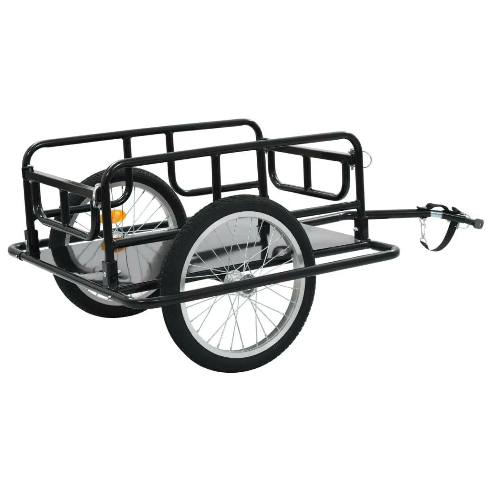 Telaio in acciaio Della Bicicletta Della Bici Cargo Rimorchio Bagaglio pieghevole pieghevole di Stoccaggio Carrello Carrier Hauler Carrello